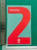 23-24 Campeonato Inglés Jersey Rojo A+ Número Letra Transferencia Térmica Número Pegatina de Transferencia Térmica Jersey Suministros para Jersey