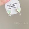 Aretes de aguja 925 corazón aniñado aretes ins asimétricos cola de pez concha marina oceánica largos temperamento red super hada aretes