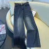 Jeans Rectos de Pierna Ancha Retro Americano Nuevo Otoño 2026 Cintura Alta que Alarga la Figura Moda para Ir al Trabajo Pantalones de Boca Ancha