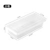 Refrigerador caja de drenaje para pescado congelado caja de conservación fresca cocina caja de almacenamiento de clasificación plástico rectangular con tapa caja de refrigerador venta al por mayor