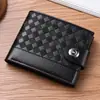 Cartera para Hombre con Múltiples Ranuras para Tarjetas, Porta Boletos Corto de Gran Capacidad, Cartera Corta para Hombre con Hebilla Magnética, Billetera Sencilla para Monedas, Cartera Suave