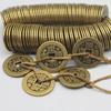 Venta al por mayor de fábrica engrosado cinco emperadores cobre Kangxi Shunzhi Qianlong latón fortuna entra tesoro dinero adornos dinero de cinco emperadores emperador
