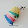 Sombrero de pescador de colores dulces para niños y niñas, sombrero de cubo de expresión linda para bebé, primavera, ropa dopamina, sombrero de cubo para niños, sombrero de cubo para el sol