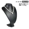 Soporte de exhibición de terciopelo para collares con vista al mar, maniquí de cuello para joyería, soporte para colgantes, mostrador de cuello de maniquí, accesorios de exhibición de joyería