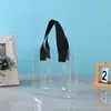 Sacolas de presente transparentes de PVC personalizadas, sacolas de presente transparentes espessadas com personalização de logotipo, sacolas de embalagem, sacolas tote para lembrancinhas