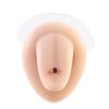 G23 Aleación de Titanio Transfronterizo Dientes Internos Perno para Lengua Micro-incrustado Zirconia Súper Brillante Anillo para Lengua con Mancuerna Anillo para Lengua Simple Decoración para Lengua Cuerpo Humano