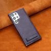 Para Samsung S24uItra Funda de Teléfono Soporte Cuero Electrochapado S23plus Todo Incluido Negocios S24 Funda de Cuero Resistente a Caídas
