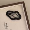 Oval em forma de nuvem oco quebrado cabelo BB clipe simples personalidade testa franja lateral grampo de cabelo lateral cocar