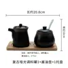 Conjunto de vinagre de pimenta Y pote tempero pote vinagre restaurante comercial conjunto tempero japonês loja de macarrão condimentos pote vinagre de fazenda
