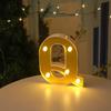 Luces de Letras LED Espejo Dorado Transfronterizas, Números, Inglés, Sorpresa Romántica de Propuesta, Luces Decorativas para Escena de Confesión