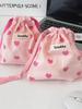 47131 Bolsa de Tote de Lona con Polvo Ins Corazón Verano Todo Combina Bolso de Hombro para Viajero Estudiante Universitario Bolso de Clase Bolso de Lona Bajo el Brazo