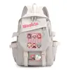 Mochila de mercancía del anime Magical Girl Madoka Magica Kuubi, con Madoka Kaname y Akemi Homura, una mochila escolar estilo 2D para niñas