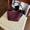Bolsa Saco de Couro Camurça Retro de Alta Qualidade para o Dia a Dia Bolsa Satchel de Couro Bovino Fosco de Grande Capacidade Bolsa Tote de Ombro para Mulheres