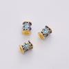 Cobre oro 18K cloisonné cuentas de joyería hechas a mano diy flores mariposa cuentas conservadoras del color pulsera material para abalorios