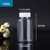 En Stock 15-500ml Plástico Transparente para Mascotas con Dosificador Botellas de Boca Ancha, Botellas con Cápsula Sellada, Botellas Dosificadoras, Botellas para Muestras