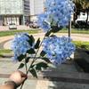 Fabricantes de hortensias flores azules para boda recomendadas todo tipo de hortensia azul rosa con flores flores artificiales al por mayor