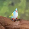 Adornos Lindos de Animales Loro de Dibujos Animados Paisaje Micro Suculentas Accesorios para Plantas en Maceta Manualidades de Resina Adornos de Pájaros