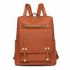 Mochila de Mujer 2024 Nueva Moda Mochila de Diseño Nicho de Moda Coreana Casual de Alta Gama Cuero Suave Bolsa Escolar de Viaje
