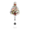 Navidad Acrílico Árbol de Navidad Hebilla de Tirón Fácil Hebilla de Identificación Giratoria Doctor Enfermera Insignia Telescópica de Identificación Hebilla de Tirón Fácil