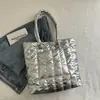 Bolsa de Algodón Nueva para Otoño e Invierno Bolsa para Mujer Gran Capacidad Bolsa de Viaje Casual Bolso de Hombro Ligero de Nicho Bolso Tote