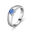 Europa e Estados Unidos mais vendido s925 sterling anel de prata luz de luxo cor de zircão simulação diamante casamento masculino anel amazon joias explosivas