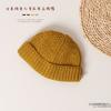Gorro de lana con piel de melón para niños, estilo coreano, moderno, para niños y niñas, jersey de punto para bebé, otoño e invierno.