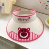 Chapéu de Sol Infantil Original Autorizado Chapéu de Sol de Verão Desenho Animado Fofo Chapéu Vazio de Topo Chapéu de Sol de Bebê com Aba Grande