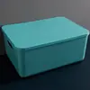 Caixas e cestos de armazenamento de plástico recipientes multicoloridos adequados para armários de cozinha caixas prateleiras de armazenamento de banheiro e banheira