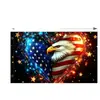 Bandeira Americana Transfronteiriça Série Águia do 250º Aniversário Festival do Dia da Independência Americana Tecido de Fundo para Decoração Externa