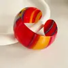 Pulsera Abierta de Acetato de Dopamina Europea y Americana Moda Transfronteriza Diseño de Pulsera Simple Versátil Joyería de Nicho para Mujeres