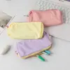 Estuche para Lápices Macarons de Alto Valor Nuevo Estilo Ins Portátil Gran Capacidad Bolsa de Almacenamiento Sencilla Bolsa para Papelería Lápiz