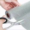 Tapete para Gabinete de Película de Aluminio Tapete Japonés para Cajón Papel de Aluminio Antigrasa a Prueba de Humedad Impermeable Engrosado Tapete para Cocina y Armario
