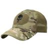 Boné de Beisebol Militar Camuflado Outdoor para Fãs Militares Forças Especiais Tático Camuflado Chapéu Caveira Aba Protetora Velcro