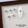 Acessórios para Unhas em Formato de Cruz Mais Vendidos, Pedras Strass Populares de Liga para Nail Art, Decorações de Unhas Versáteis Estilo Retro Doce-Cool Europeu e Americano