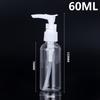 50 60 80ml 100 ml botella transparente con bomba de presión y tapa abatible loción press pico de pato champú rellenable