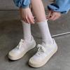 Calcetines de Malla Finos de Verano con Encaje de Oreja de Madera Blanca Calcetines de Tubo Medio Calcetines JK de Chica Dulce Japonesa