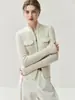Moda Estilo Coreano Color Sólido Abrigo Cardigan de Punto Cachemir para Mujer Solapa Cremallera Doble Cabeza Corte Delgado Top Simple Versátil