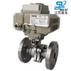 Válvula de esfera elétrica de aço inoxidável dn50 q41f-16c válvula de esfera passagem reta 220V 24v válvula de esfera de flange elétrica