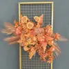 Flores de chão para casamento frescas e simples estilo coreano decoração de caminho de flores de casamento arte floral fundo de boas-vindas flor visual merchandising tecelagem de flores de seda
