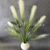 Flor artificial novo pacote de 5 cabeças junco grama pena pavão grama casamento decoração para casa adereços de flores ornamentos atacado