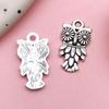 Comercio exterior superventas Plata tibetana animal mariposa tortuga aleación joyería colgante hecho a mano DIY collar pulsera colgante accesorios