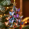 Novas Decorações de Natal em Acrílico Plano em Formato de Floco de Neve da Amazon Enfeites para Árvore de Natal Enfeites para Festas Internas