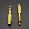 Adaptador AV 6.5 Macho para Lotus fêmea RCA áudio para microfone 6.5 para AV Lotus adaptador banhado a ouro