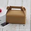 Caja de papel kraft portátil, rollo de pastel, mousse, pastelería, embalaje de comida para llevar, embalaje para hornear, cartón.