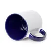 Taza de Color Interior con Asa de Transferencia Térmica Logo Impreso Personalizado Sublimación Taza de Color Personalizada Foto Impresa Taza Negra