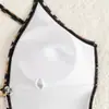 Traje de baño de una pieza con estampado de leopardo para mujer, escote en V pronunciado, traje de baño sexy para vacaciones en la playa, suministro mayorista transfronterizo de Amazon