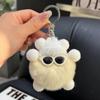 Suministro transfronterizo de piel de conejo Rex auténtica, pequeña bola de carbón, elfo, lindo muñeco de peluche, bola de carbón, colgante, llavero, bolso, colgante pequeño