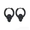 Pendientes Retro de Calavera de Nuevo Estilo Coreano Transfronterizos, Elegantes Accesorios para Orejas con un Toque de Lujo, Estilo Antiguo, Accesorios Geométricos de Moda Más Vendidos