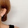 Pendientes de Plata con Aguja Microincrustada de Zircón con Diseño de Letra Inglesa en Oro de 14K para Mujer, 26 Estilos de Pendientes Personalizados, Fábrica de Suministro Transfronterizo