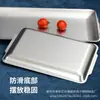 Plato Hondo 304 Bandeja Coreana de Acero Inoxidable Plato Cuadrado Plato Plano Plato Rectangular Plato para Barbacoa Comercial Dorado